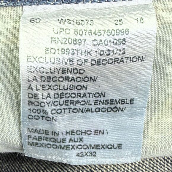 Dickies Jeans Mens 42x32 Blue Relaxed Fit Carpenter Workwear Utility Pants - Picture 4 of 16